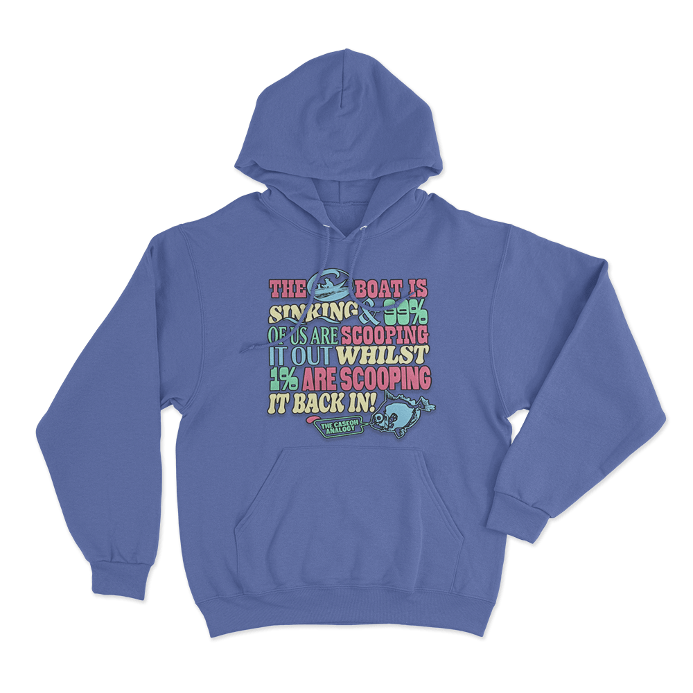 CaseOh's Boat Analogy Hoodie Blue CaseOhs Boat Analogy Hoodie Blue
