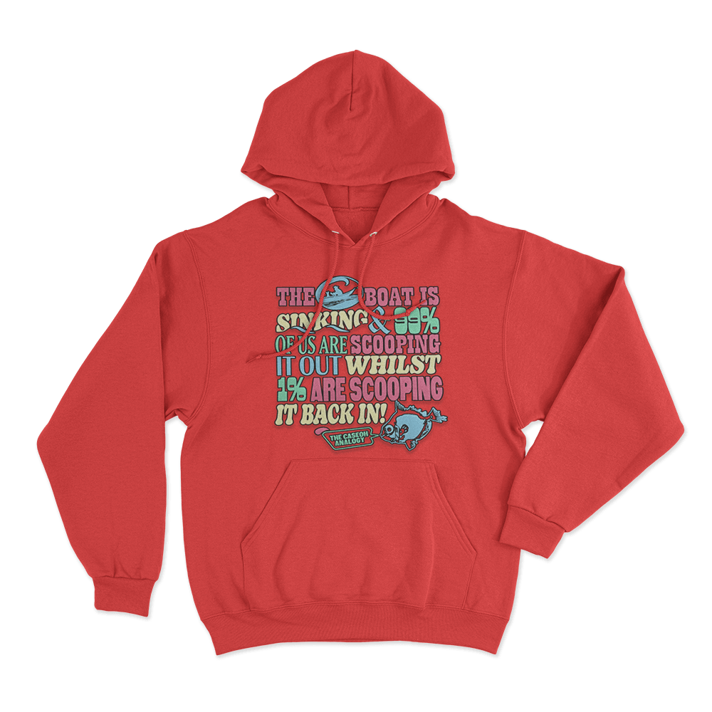 CaseOh's Boat Analogy Hoodie Red CaseOhs Boat Analogy Hoodie Red