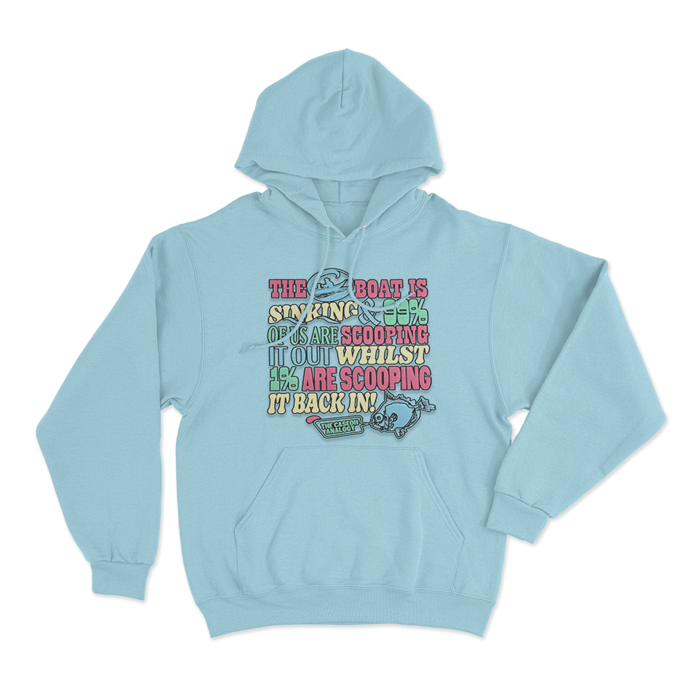 CaseOh's Boat Analogy Hoodie Sky Blue CaseOhs Boat Analogy Hoodie Sky Blue