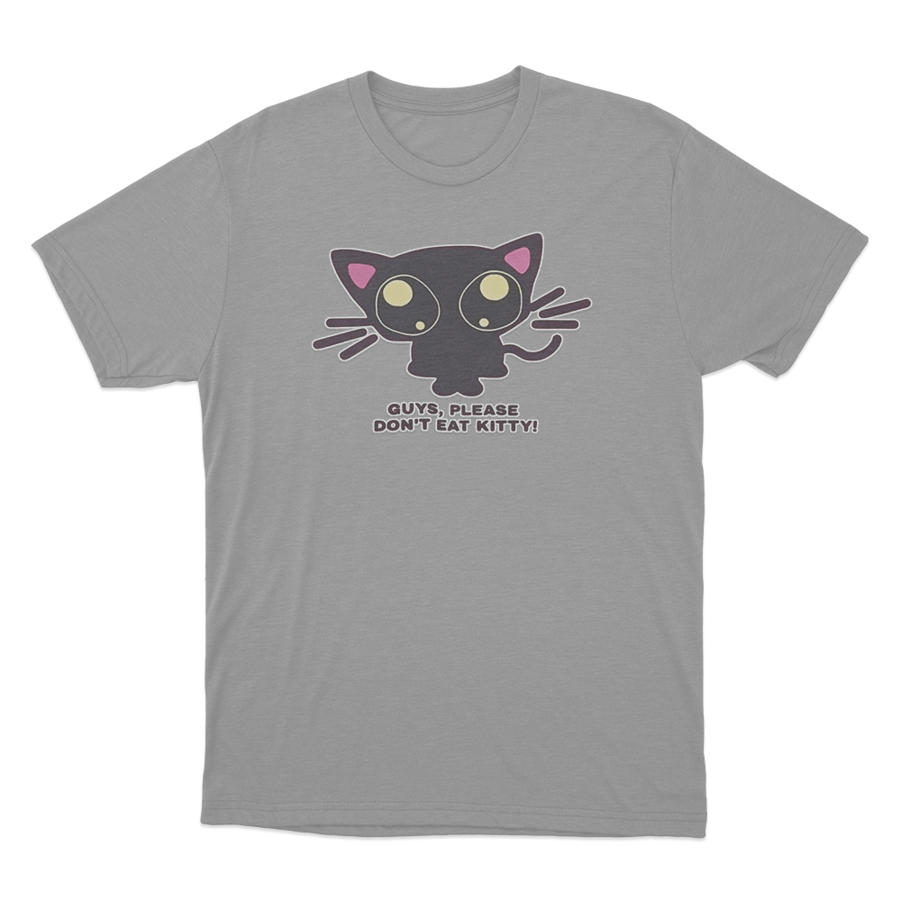 CaseOh's Don't Eat Kitty T Shirt Grey CaseOhs Dont Eat Kitty T Shirt Grey