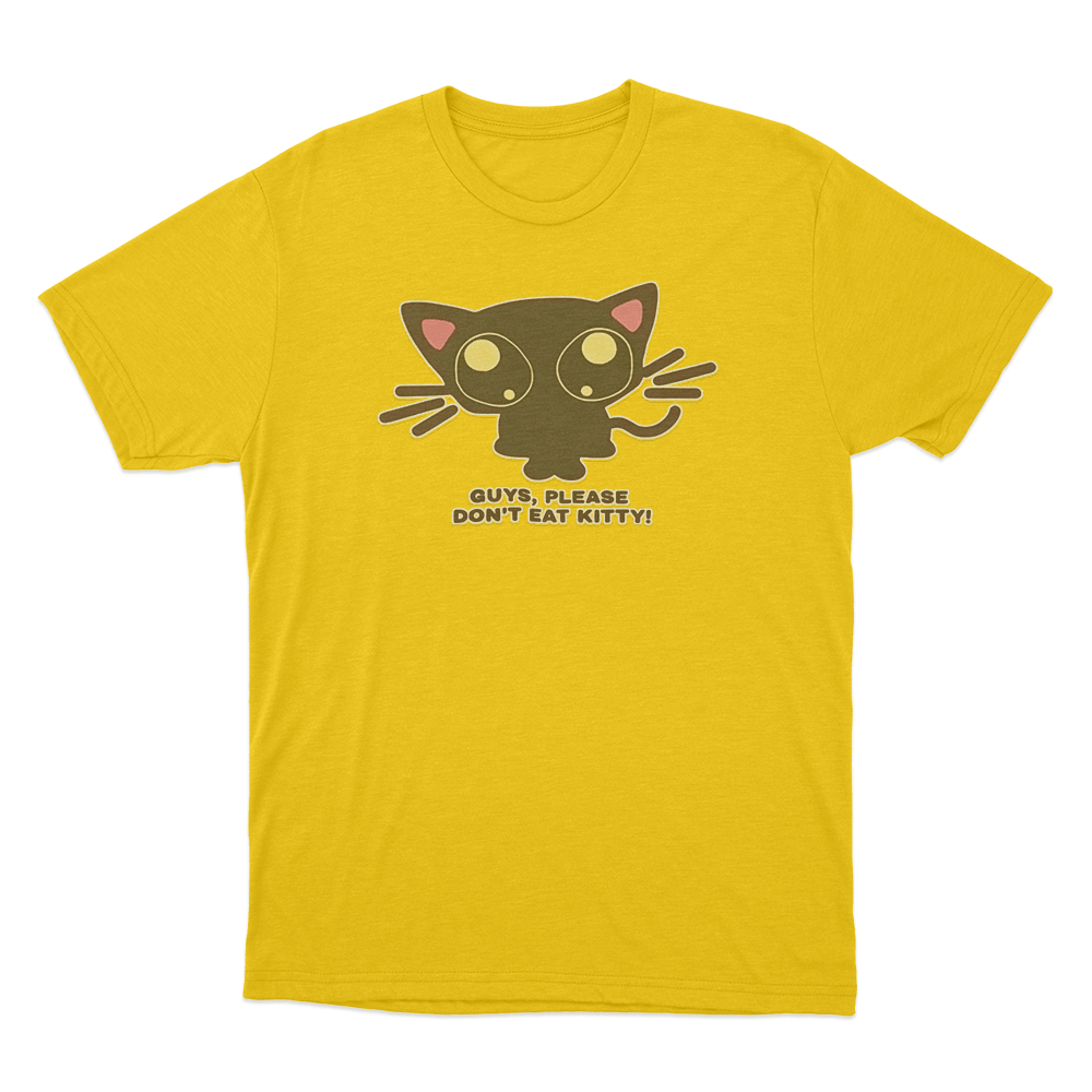 CaseOh's Don't Eat Kitty T Shirt Yellow CaseOhs Dont Eat Kitty T Shirt Yellow