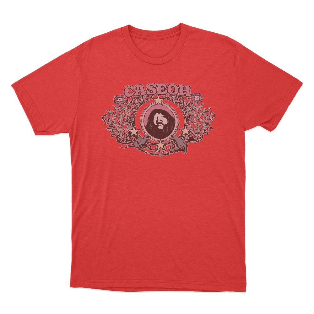 CaseOh's Garden Portrait T Shirt Red CaseOhs Garden Portrait T Shirt Red
