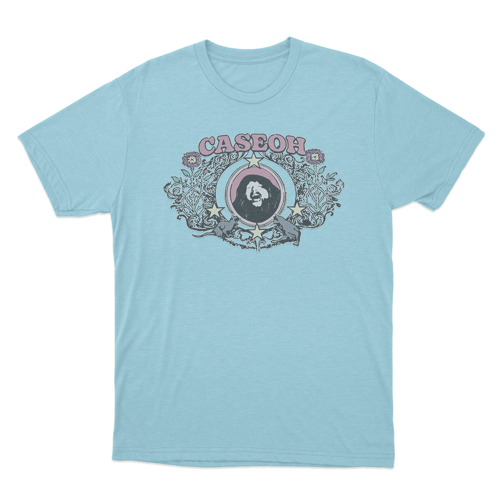 CaseOh's Garden Portrait T Shirt Sky Blue CaseOhs Garden Portrait T Shirt Sky Blue