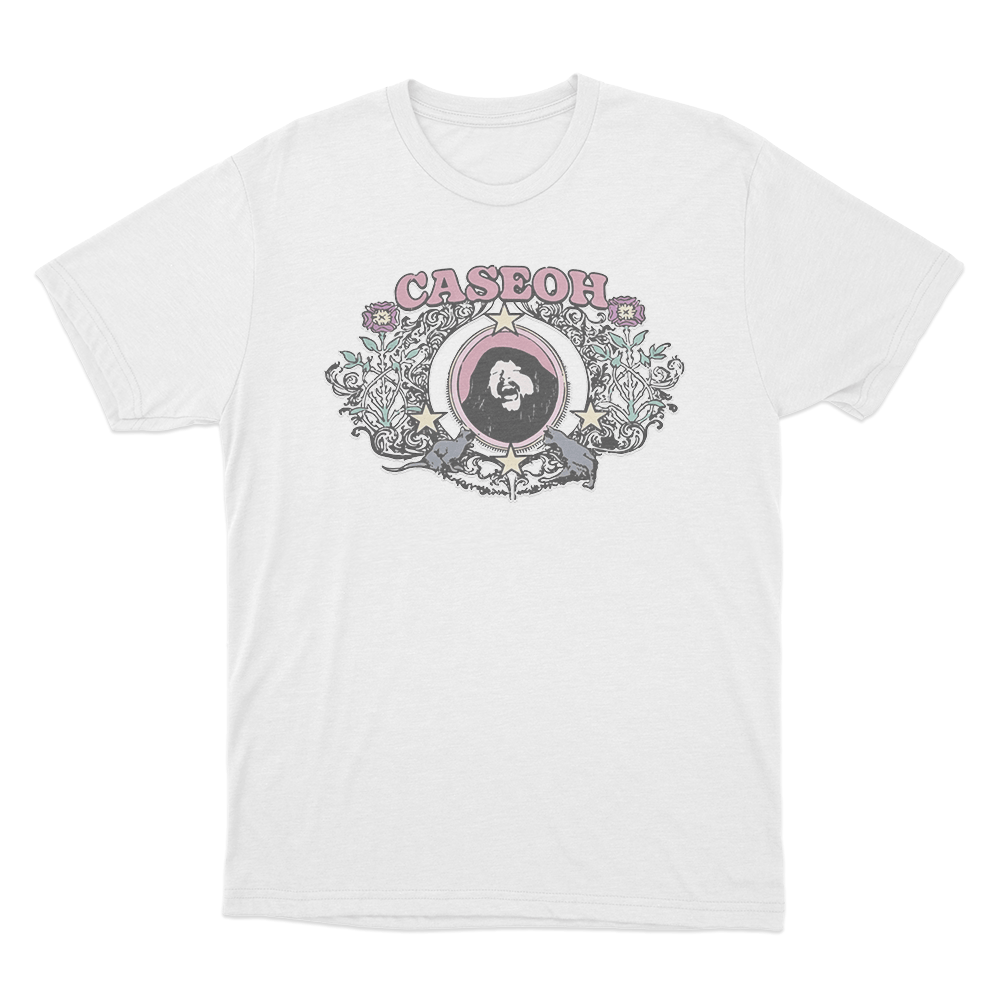 CaseOh's Garden Portrait T Shirt White CaseOhs Garden Portrait T Shirt White