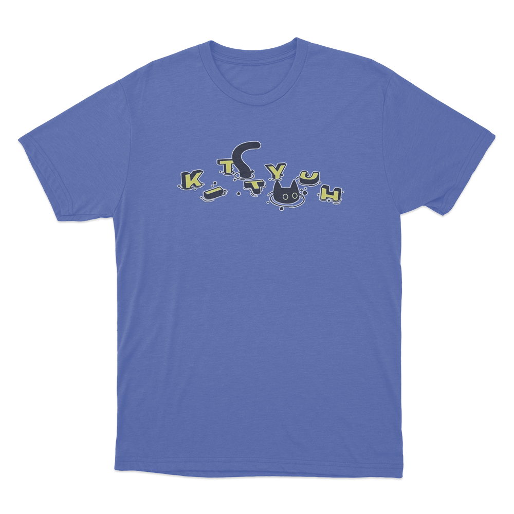 CaseOh's Kittyuh Swim T Shirt Blue CaseOhs Kittyuh Swim T Shirt Blue