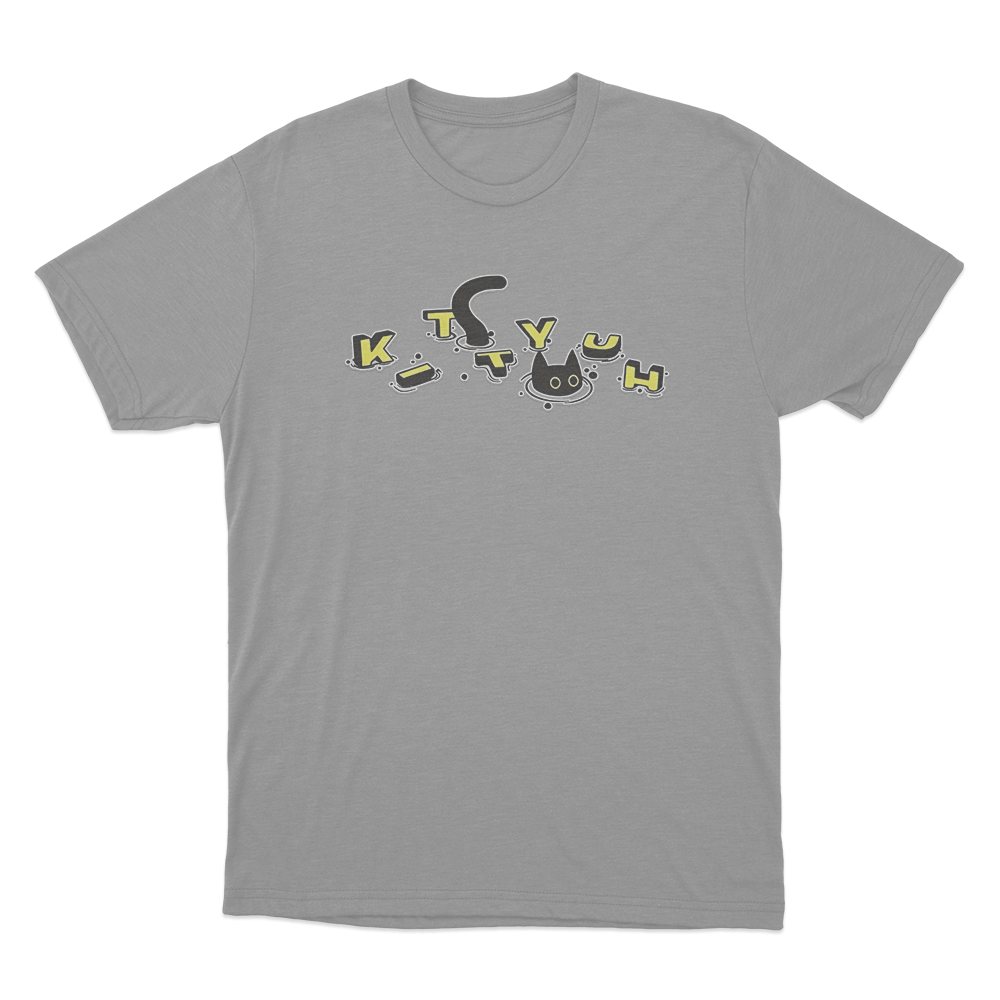 CaseOh's Kittyuh Swim T Shirt Grey CaseOhs Kittyuh Swim T Shirt Grey