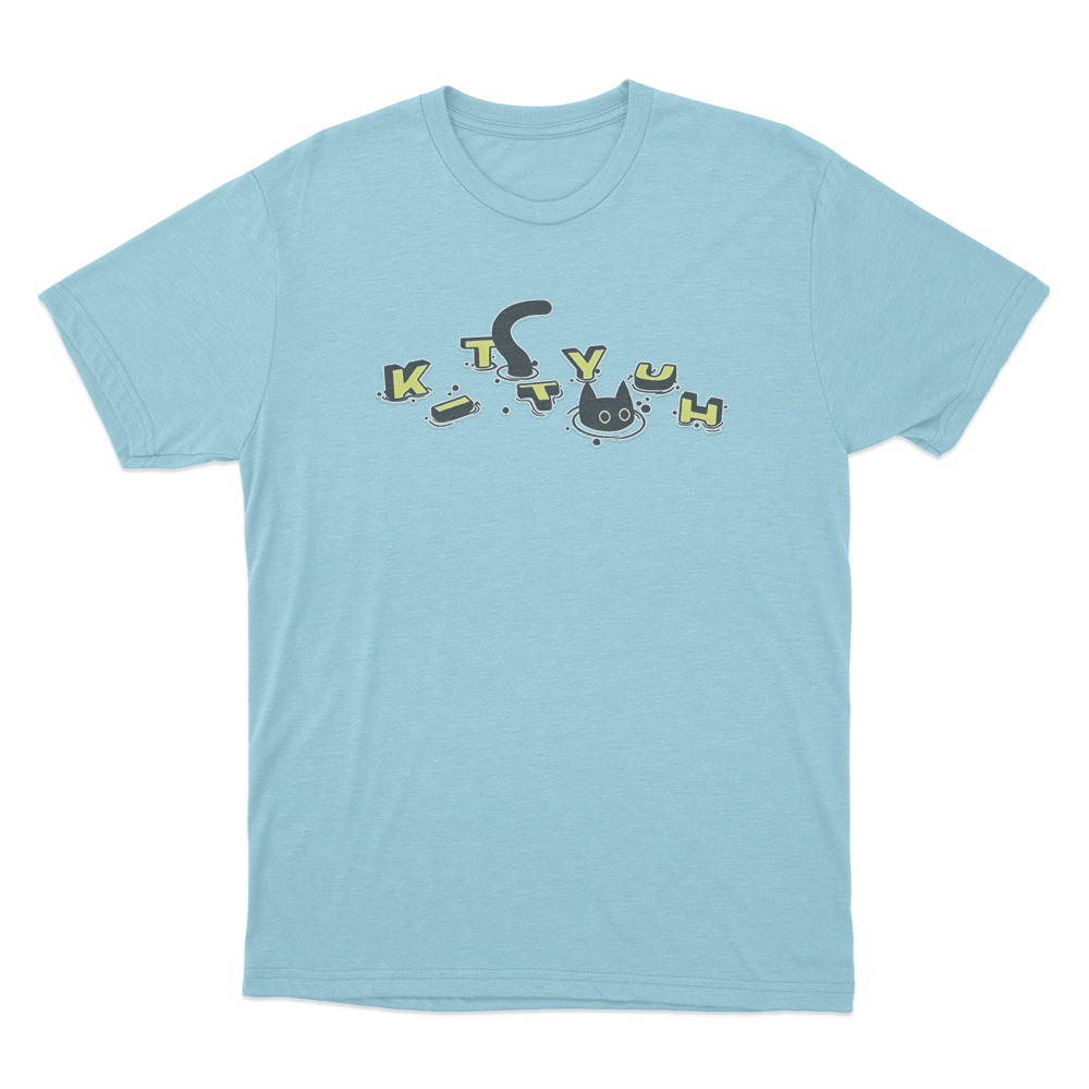 CaseOh's Kittyuh Swim T Shirt Sky Blue CaseOhs Kittyuh Swim T Shirt Sky Blue