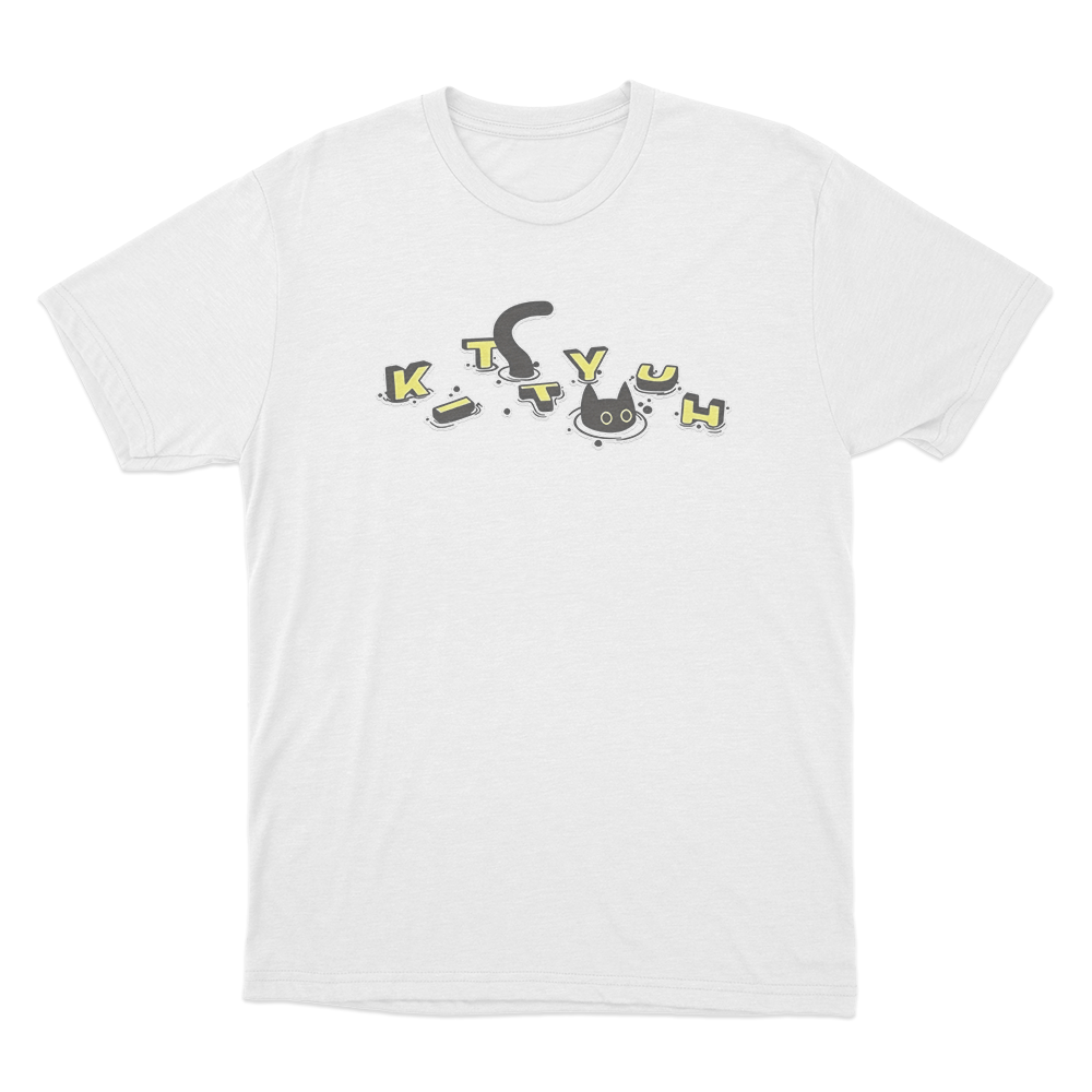 CaseOh's Kittyuh Swim T Shirt White CaseOhs Kittyuh Swim T Shirt White