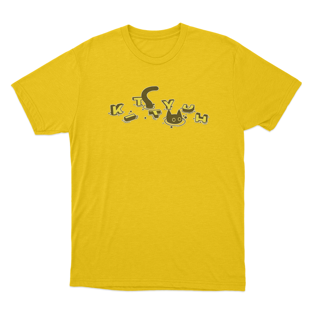 CaseOh's Kittyuh Swim T Shirt Yellow CaseOhs Kittyuh Swim T Shirt Yellow