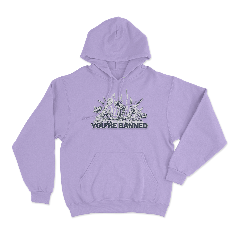 CaseOh's You're Banned Hoodie Purple CaseOhs Youre Banned Hoodie Purple