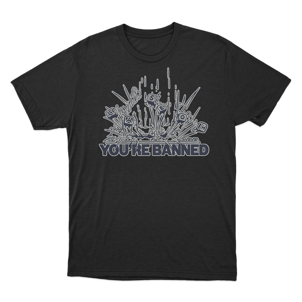 CaseOh's You're Banned T Shirt Black CaseOhs Youre Banned T Shirt Black
